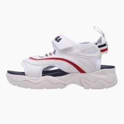 Fila Ray Kd - Poikien Sandaalit - Valkoinen/Punainen | FI-30837